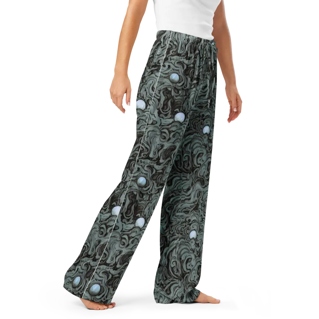 Caruso Swirl on Women's Pajama Pants — Right Front