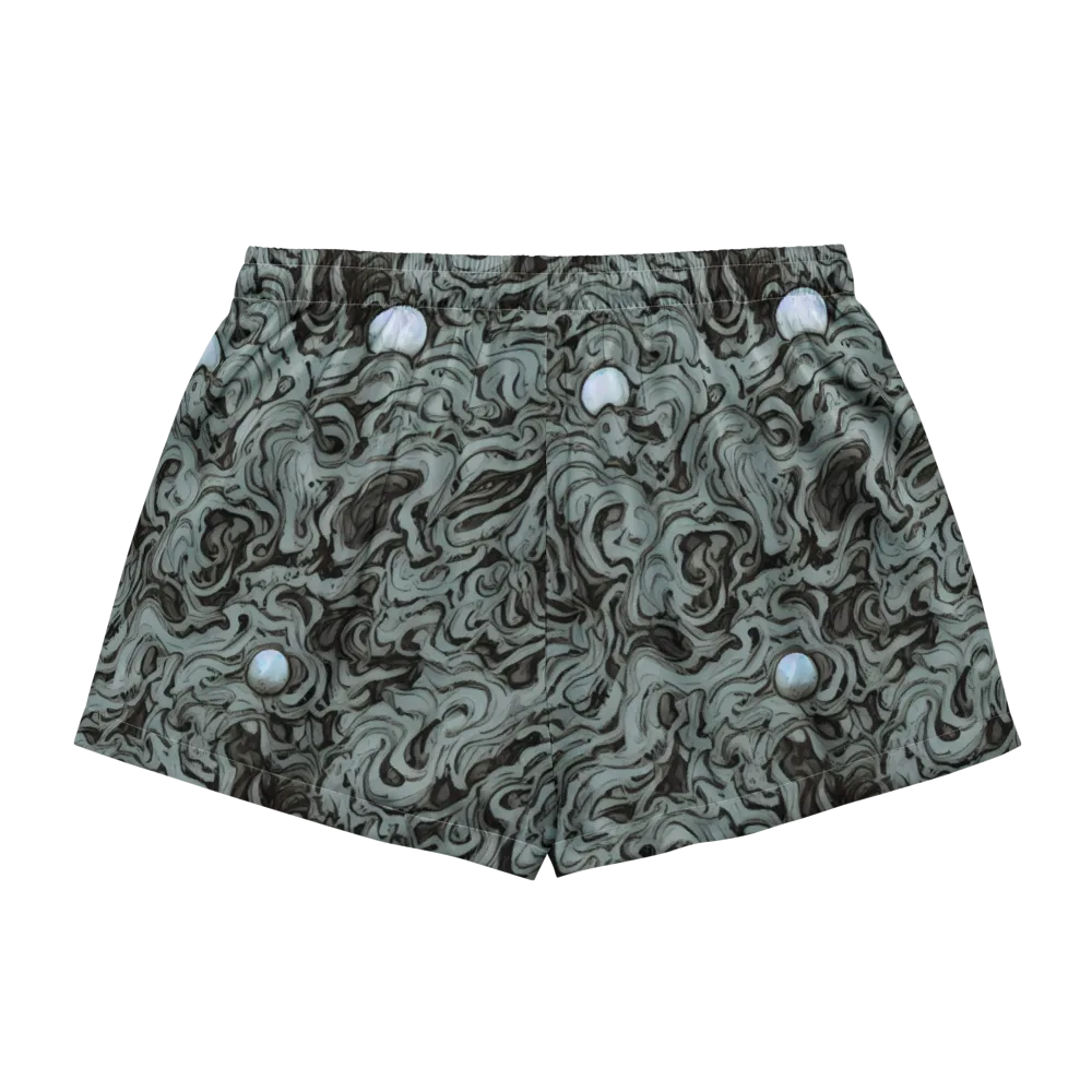 Caruso Swirl on Women's Pajama Shorts — Back