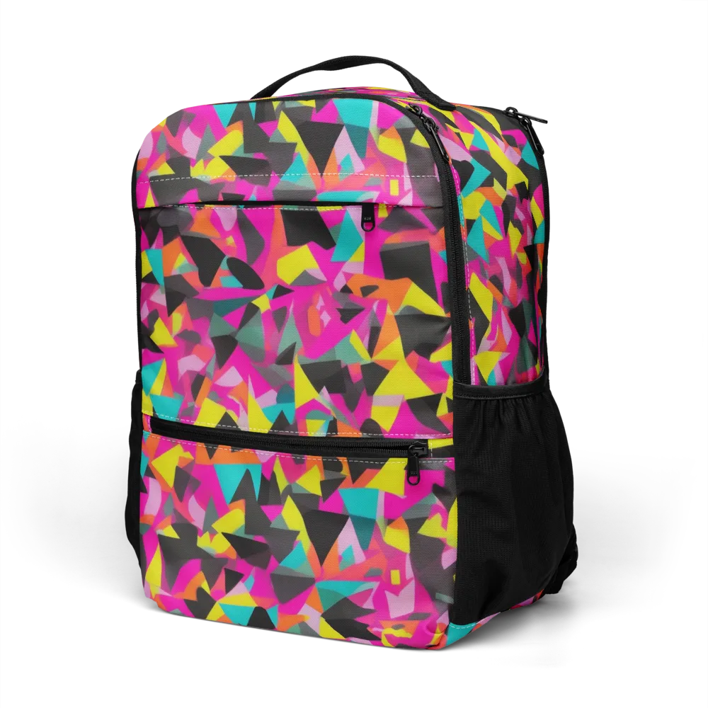 Afterparty Geometry on Utility Backpack — Left Front