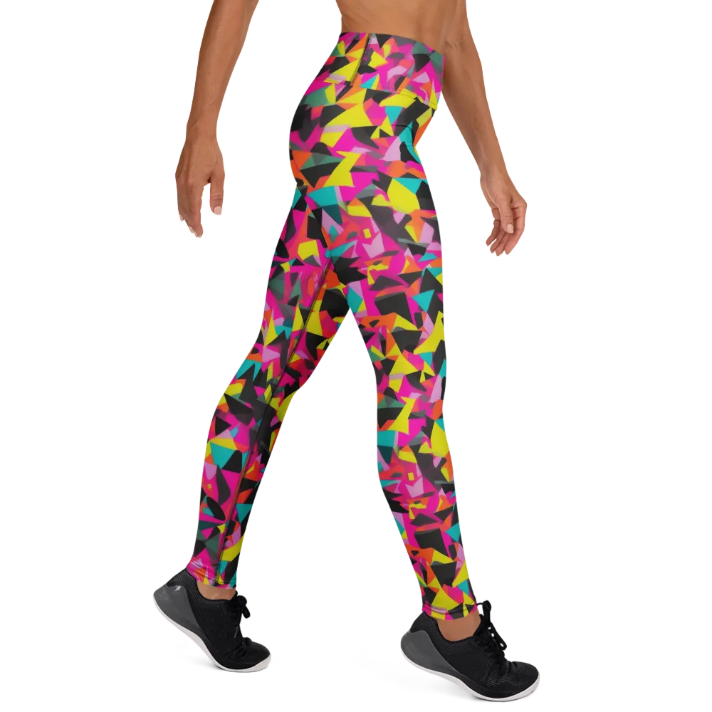 Afterparty Geometry on Yoga Leggings — Right
