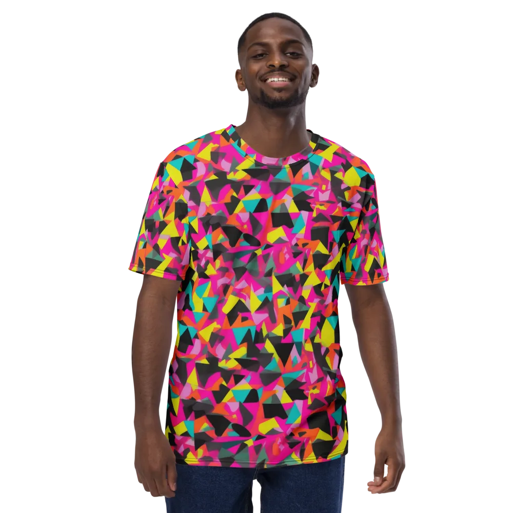 Afterparty Geometry on Men's Crew Neck T-Shirt — Front