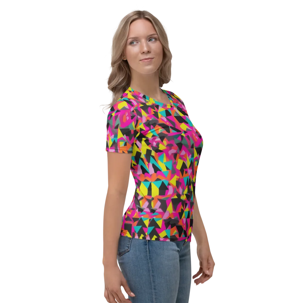 Afterparty Geometry on Women's Crew Neck T-Shirt — Right