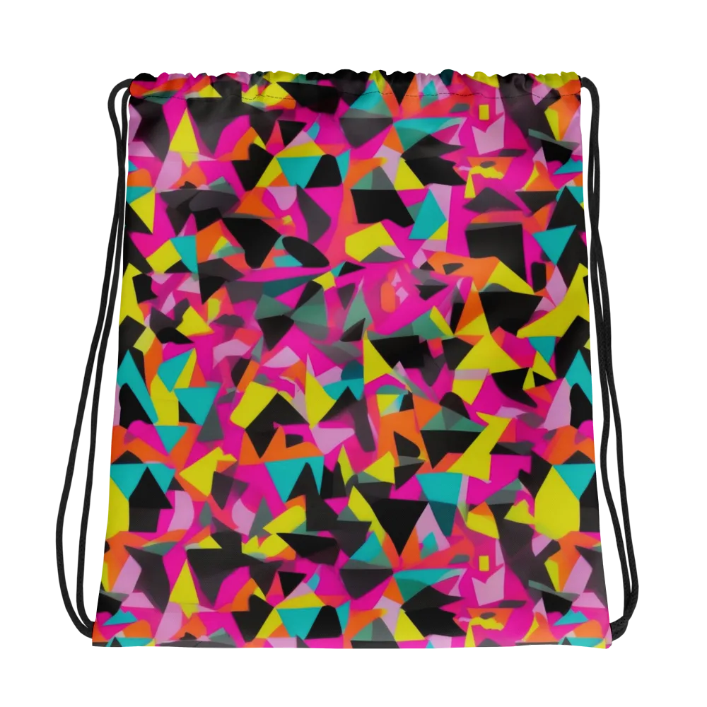 Afterparty Geometry on Drawstring Bag — Photo