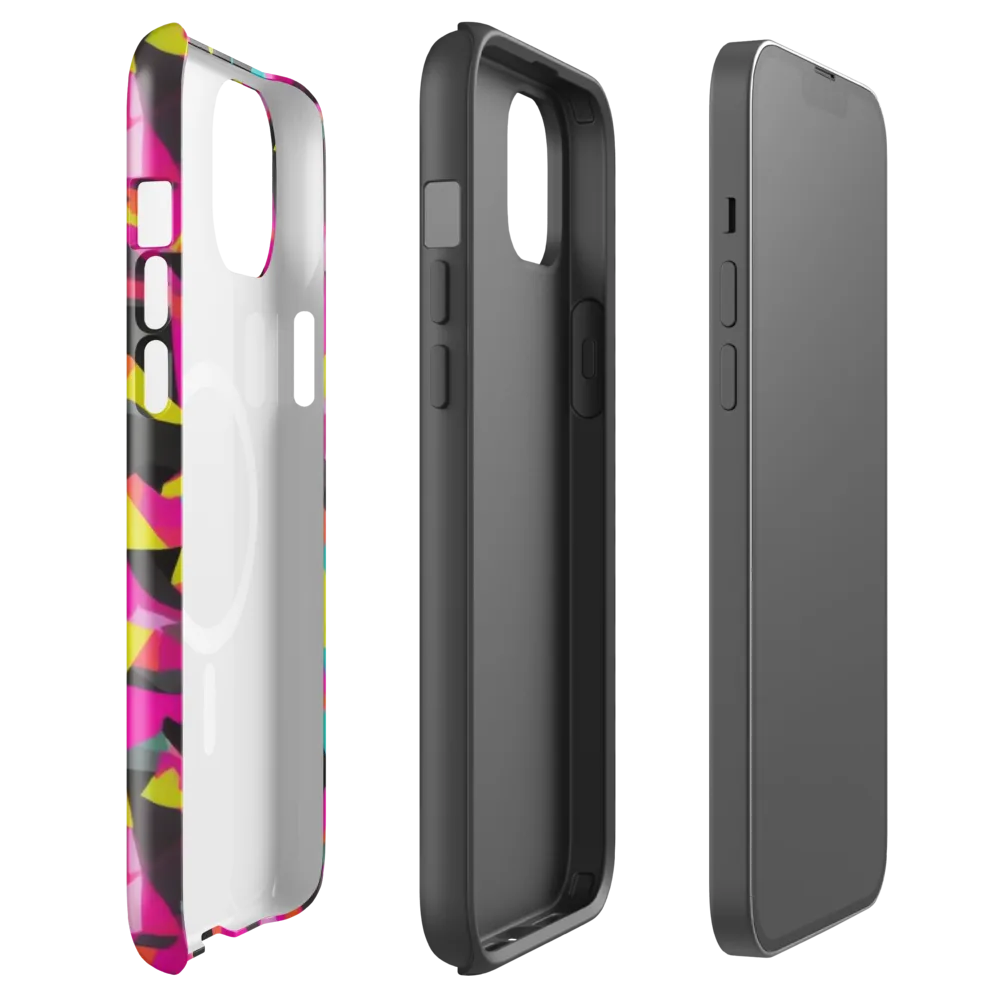Afterparty Geometry on MagSafe Tough Case for iPhone® — Front
