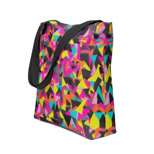 Afterparty Geometry on a Tote Bag
