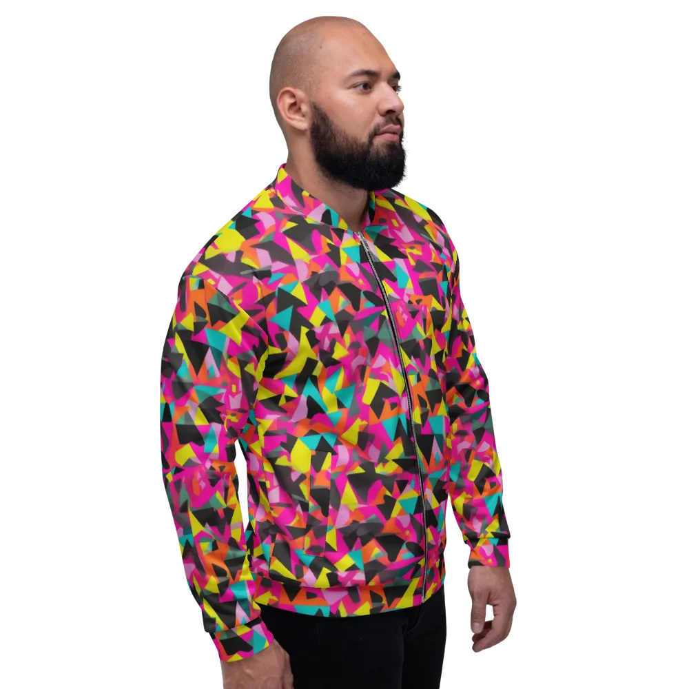 Afterparty Geometry on Bomber Jacket — Right
