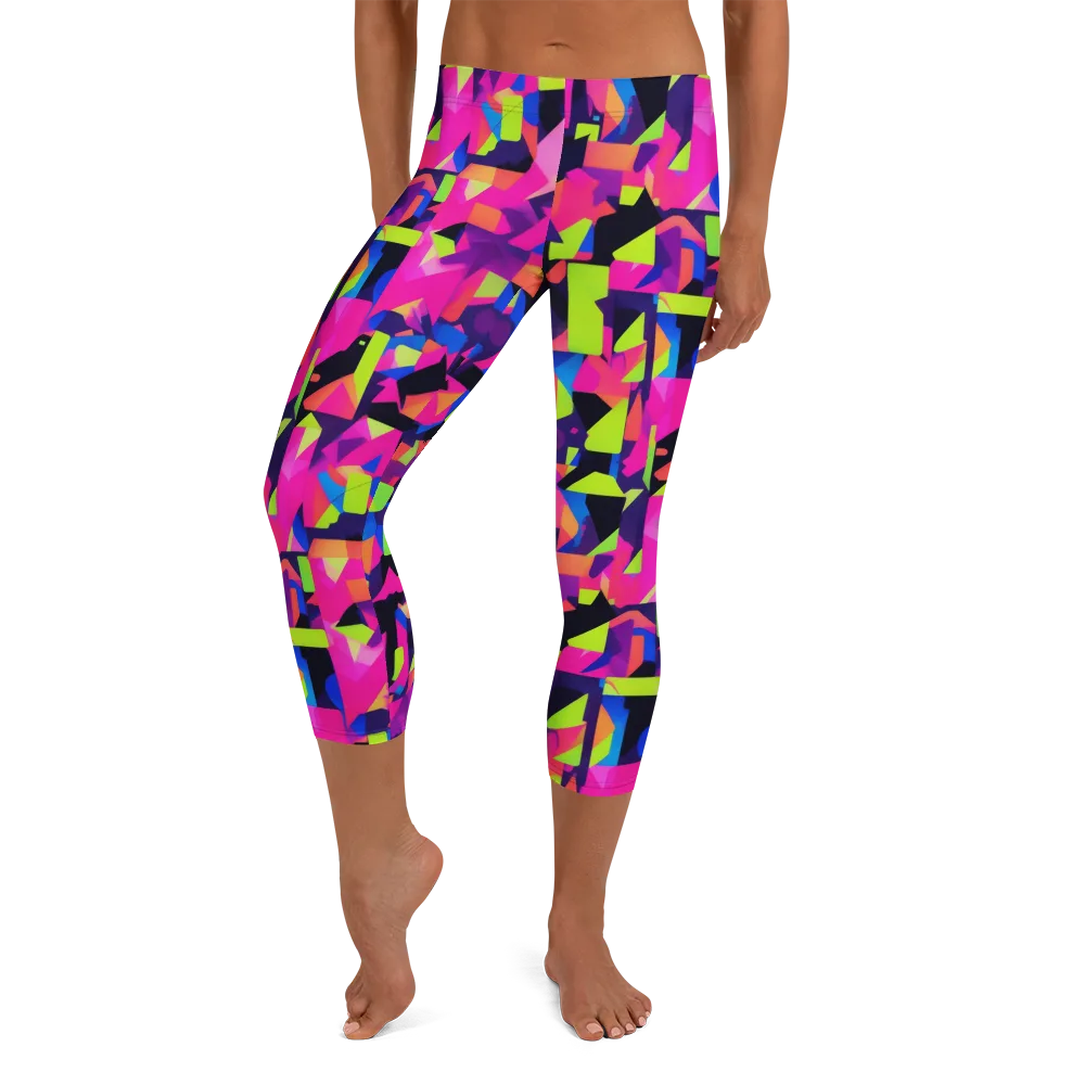 Synthetic Summer on Capri Leggings — Front