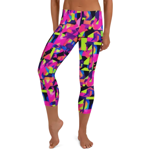 Synthetic Summer on a Capri Leggings