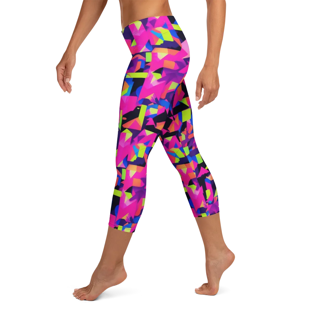 Synthetic Summer on Capri Leggings — Left