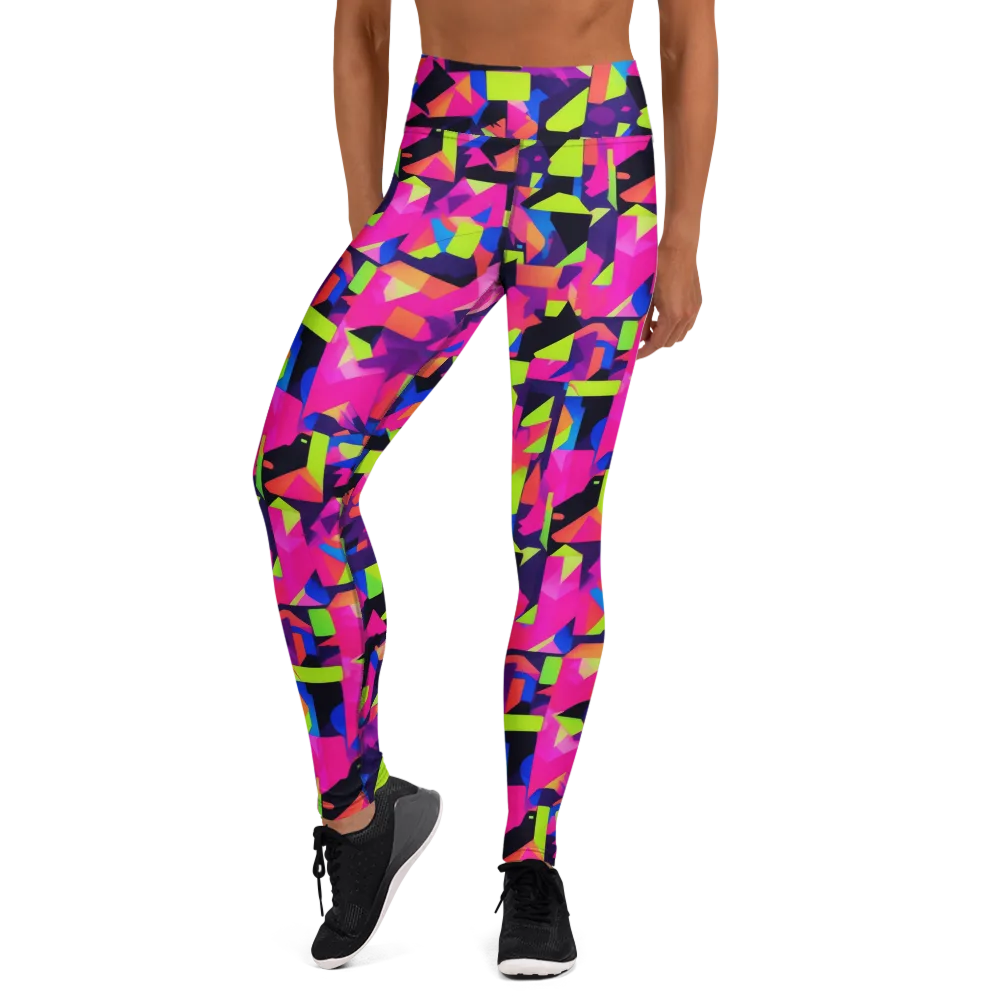 Synthetic Summer on Yoga Leggings — Front