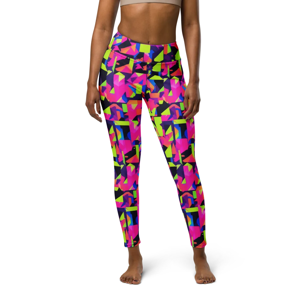 Synthetic Summer on Yoga Leggings — Front