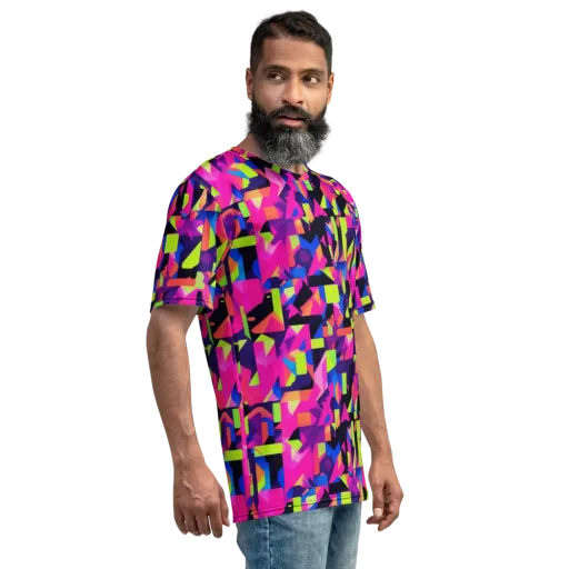 Synthetic Summer on a Men's Crew Neck T-Shirt