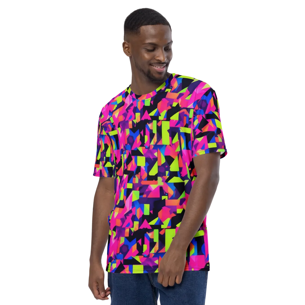 Synthetic Summer on Men's Crew Neck T-Shirt — Left