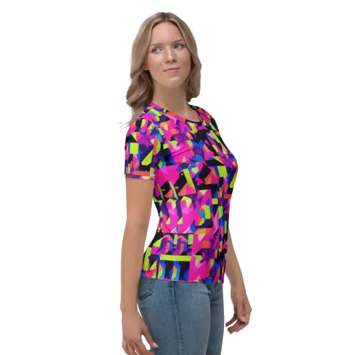 Synthetic Summer on a Women's Crew Neck T-Shirt