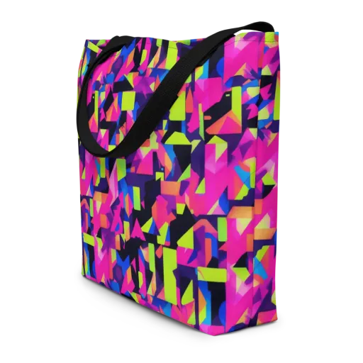 Synthetic Summer on a Large Tote Bag W/ Pocket