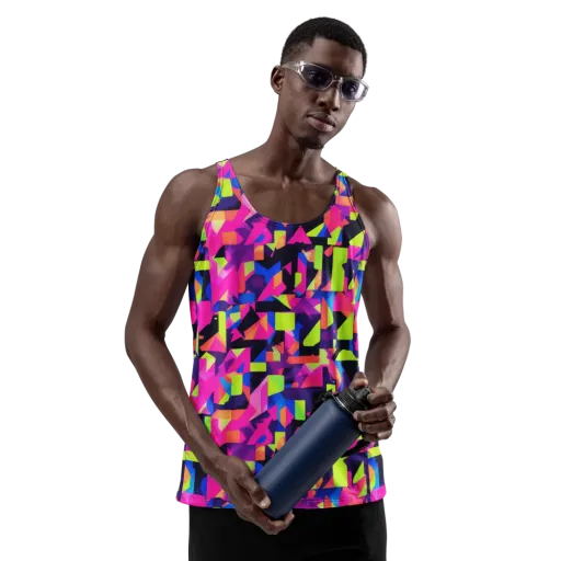Synthetic Summer on a Men's Tank Top
