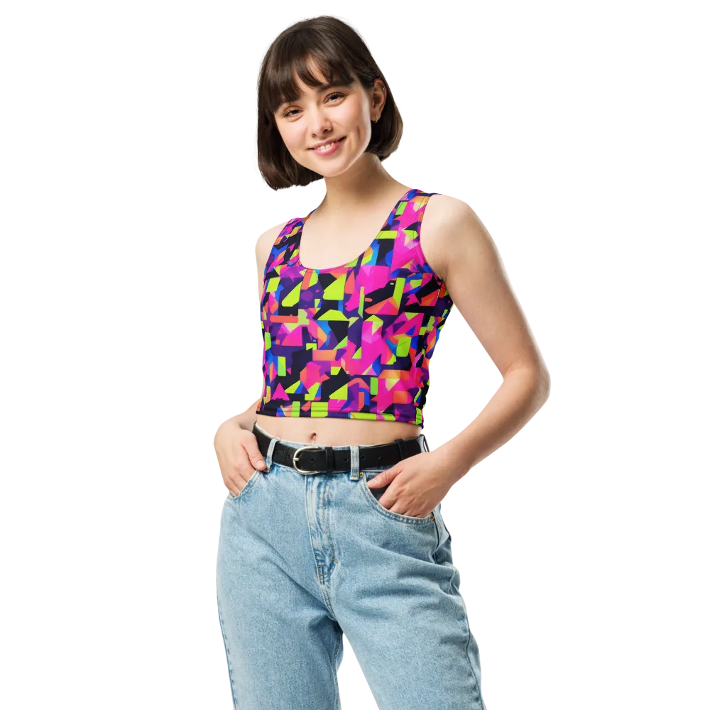 Synthetic Summer on Crop Top — Front