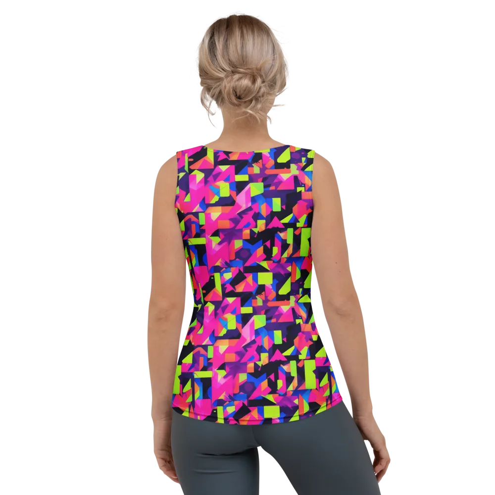 Synthetic Summer on Women's Tank Top — Back