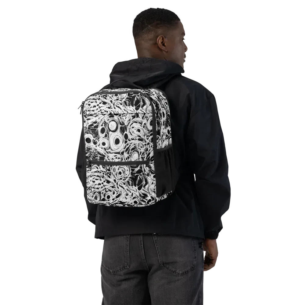 Noir Organism on Utility Backpack — Back