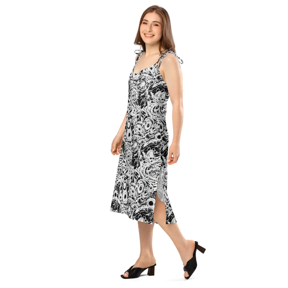 Noir Organism on Slip Dress — Left Front