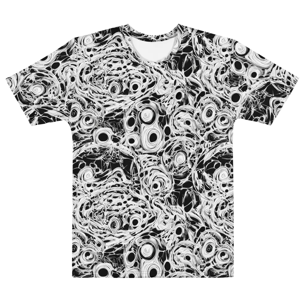 Noir Organism on Men's Cotton Crew Neck T-Shirt — Front