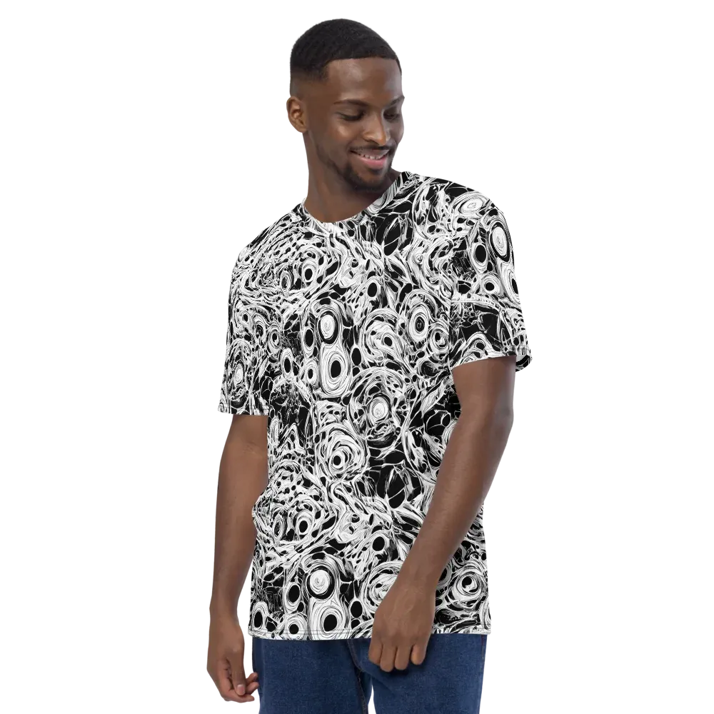 Noir Organism on Men's Crew Neck T-Shirt — Left