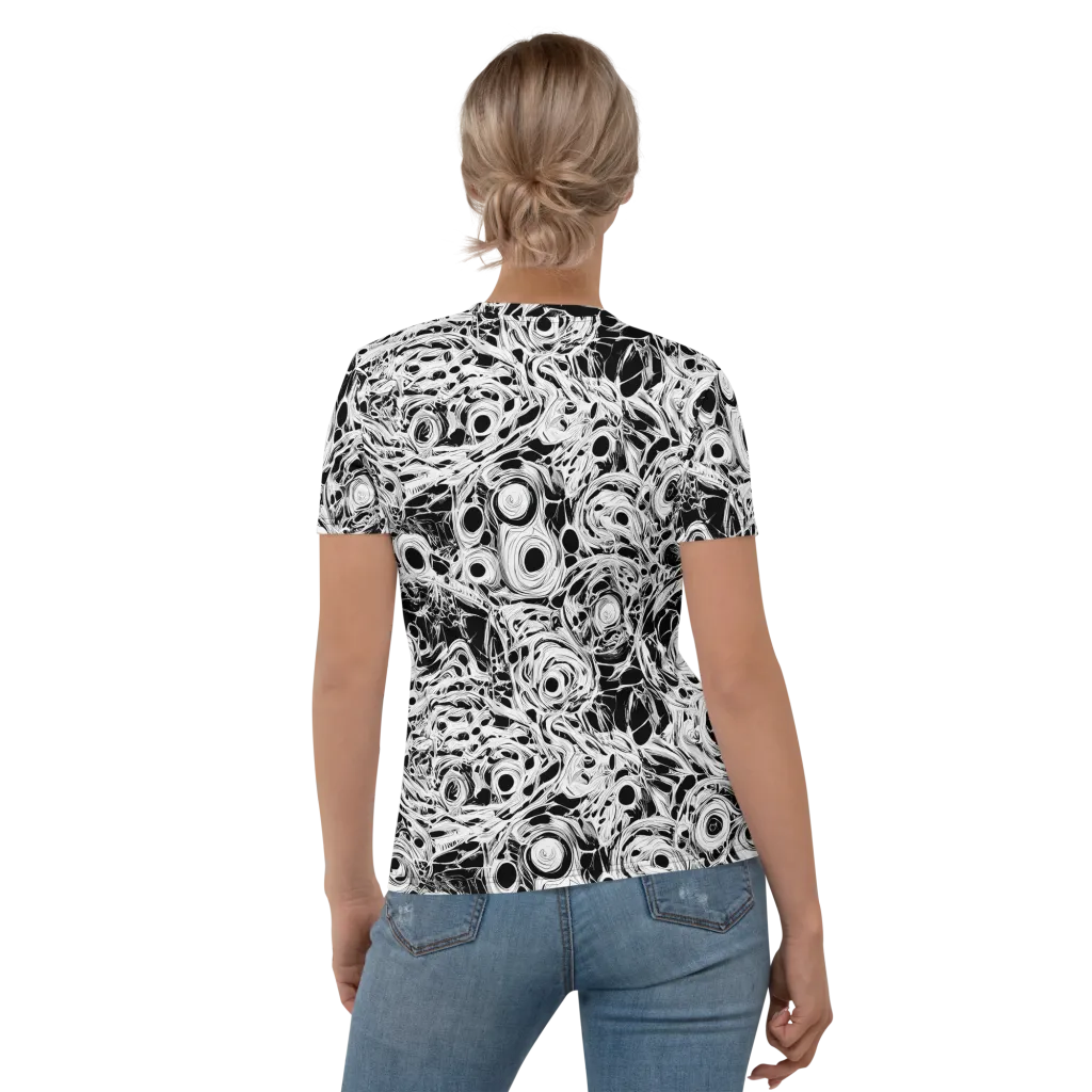 Noir Organism on Women's Crew Neck T-Shirt — Back
