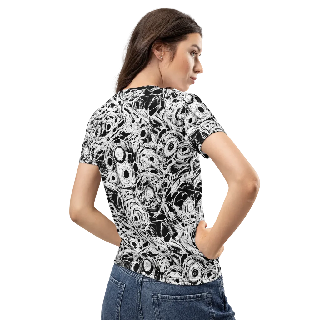Noir Organism on Women's Crew Neck T-Shirt — Back