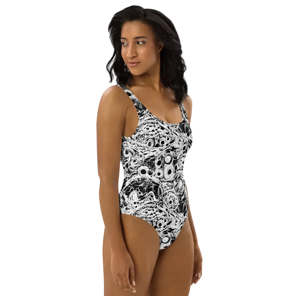 Noir Organism on One-Piece Swimsuit — Right
