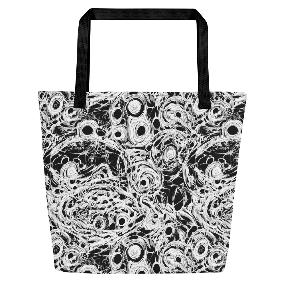Noir Organism on Large Tote Bag W/ Pocket — Front