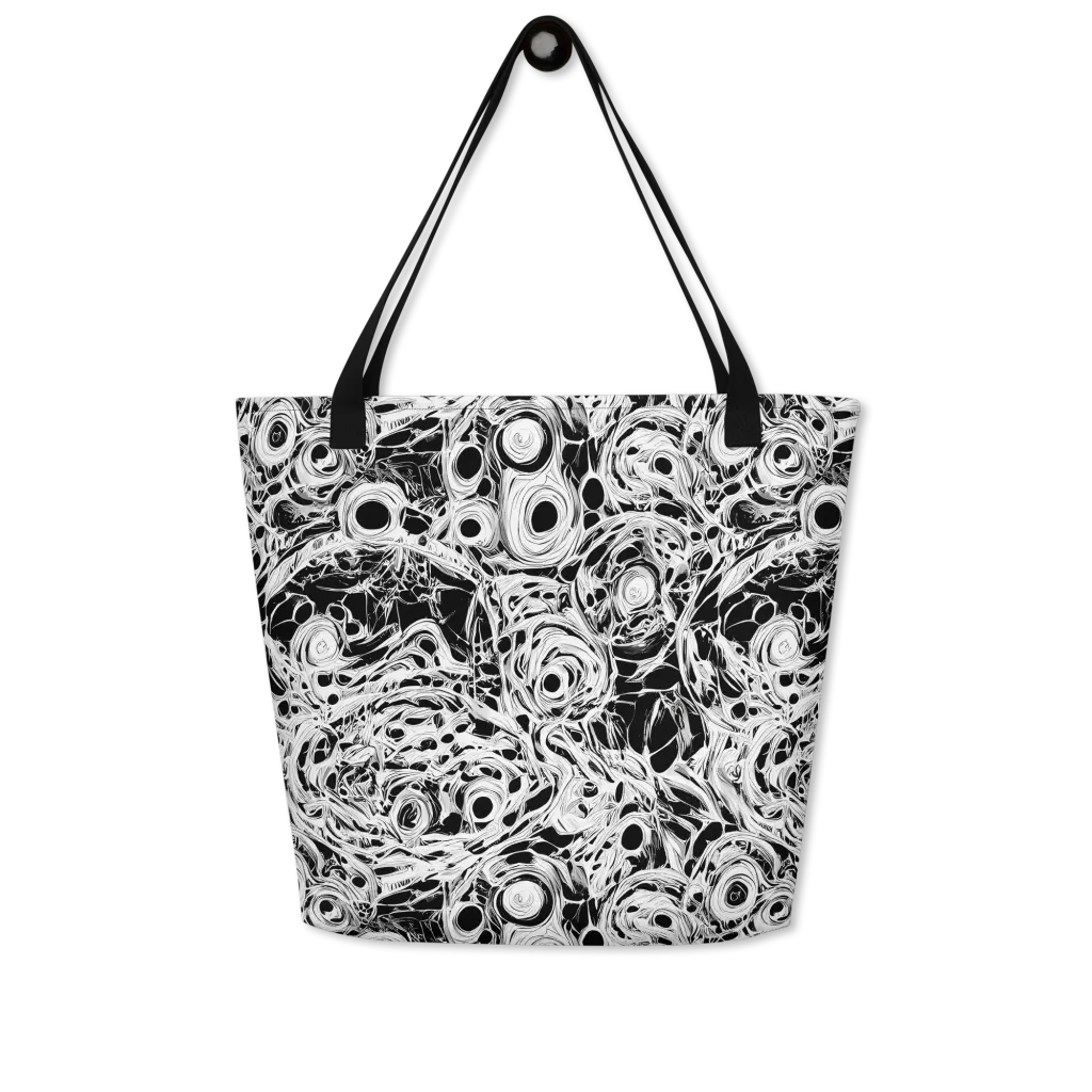 Noir Organism on Large Tote Bag W/ Pocket — Front