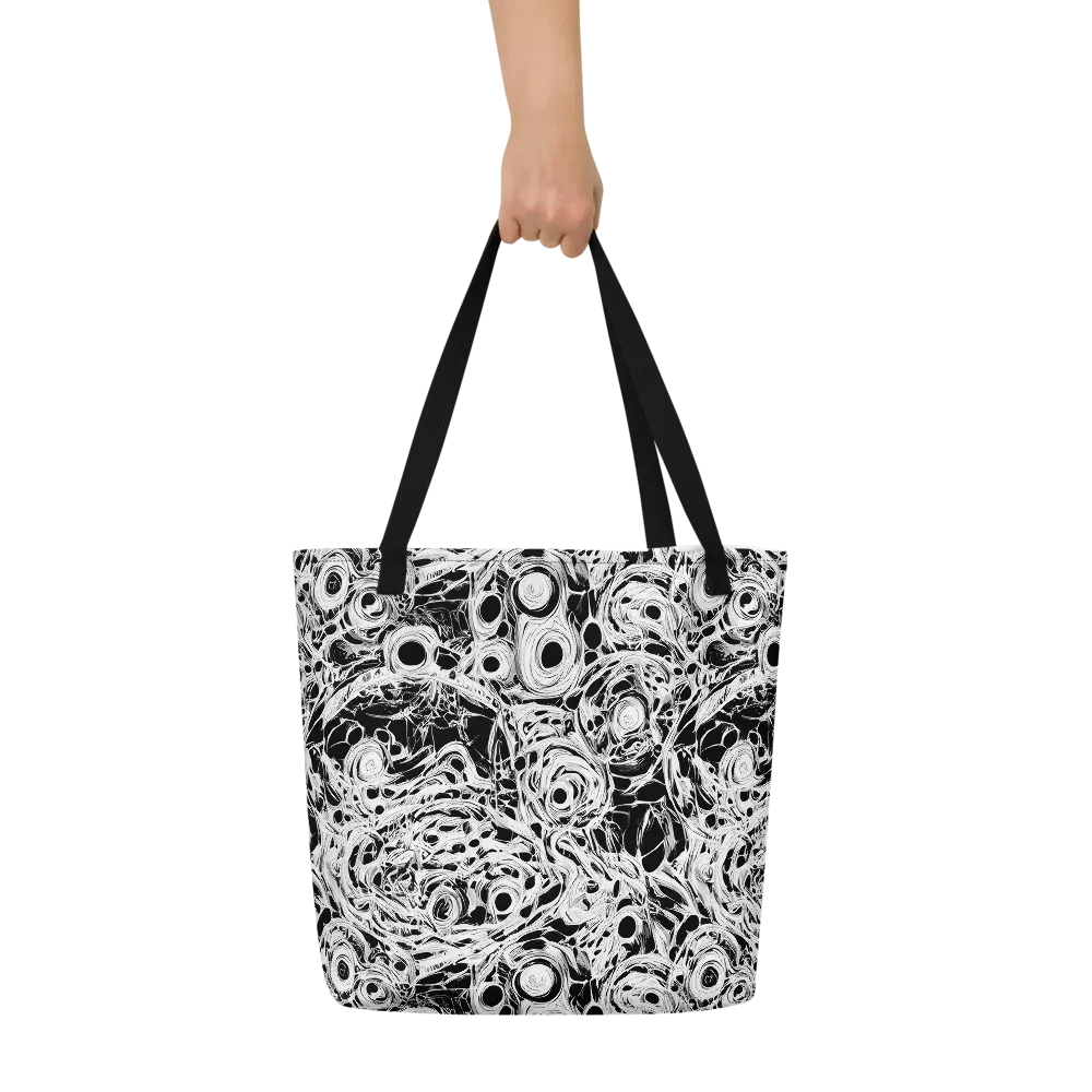 Noir Organism on Large Tote Bag W/ Pocket — Front
