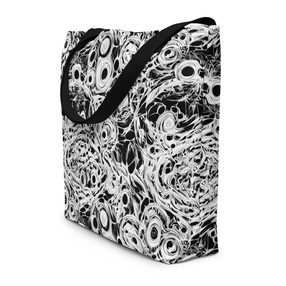 Noir Organism on Large Tote Bag W/ Pocket — Front