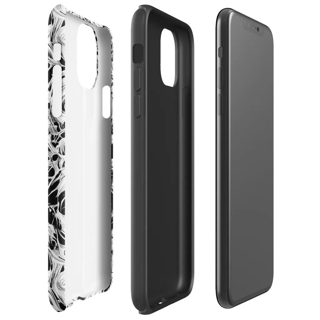 Noir Organism on Tough Case for iPhone® — Right