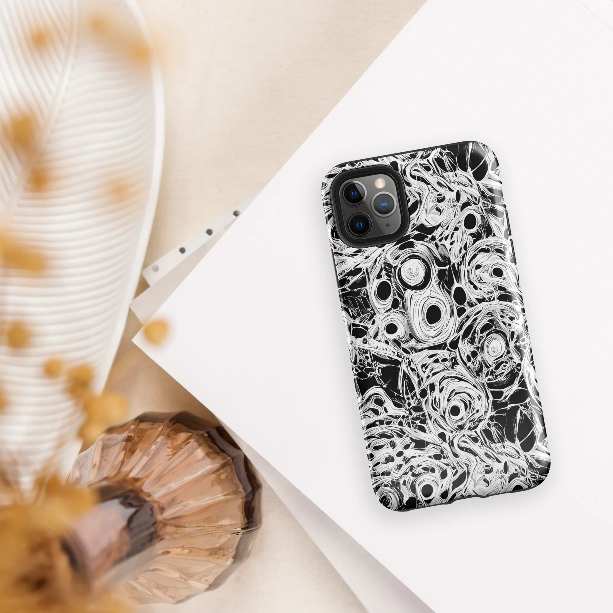 Noir Organism on Tough Case for iPhone® — Front