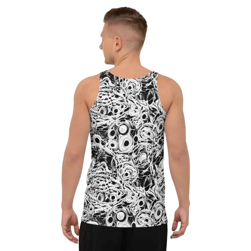 Noir Organism on Men's Tank Top — Back