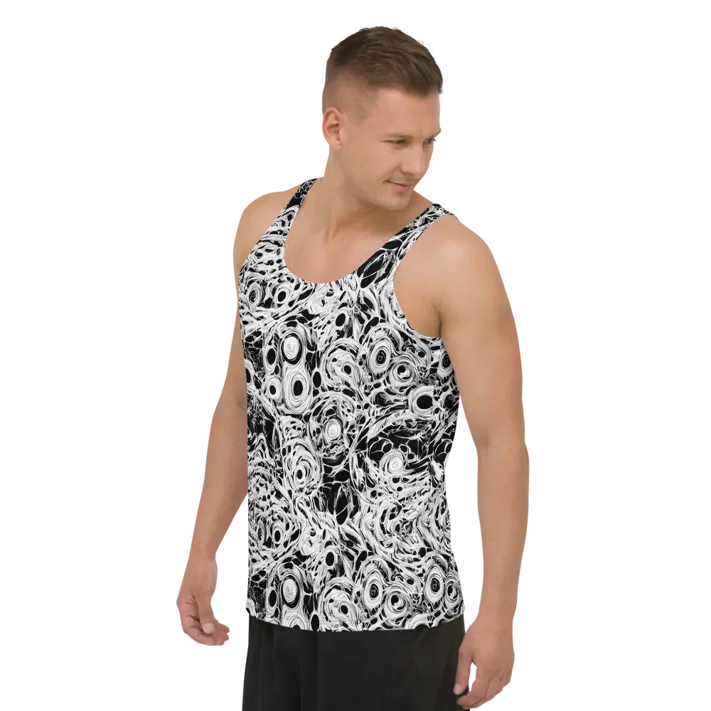 Noir Organism on Men's Tank Top — Left Front