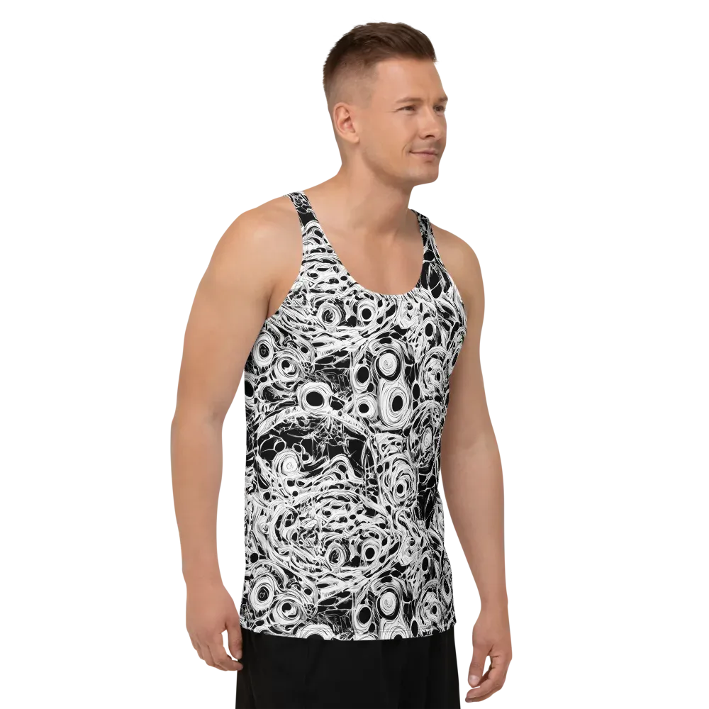 Noir Organism on Men's Tank Top — Right Front