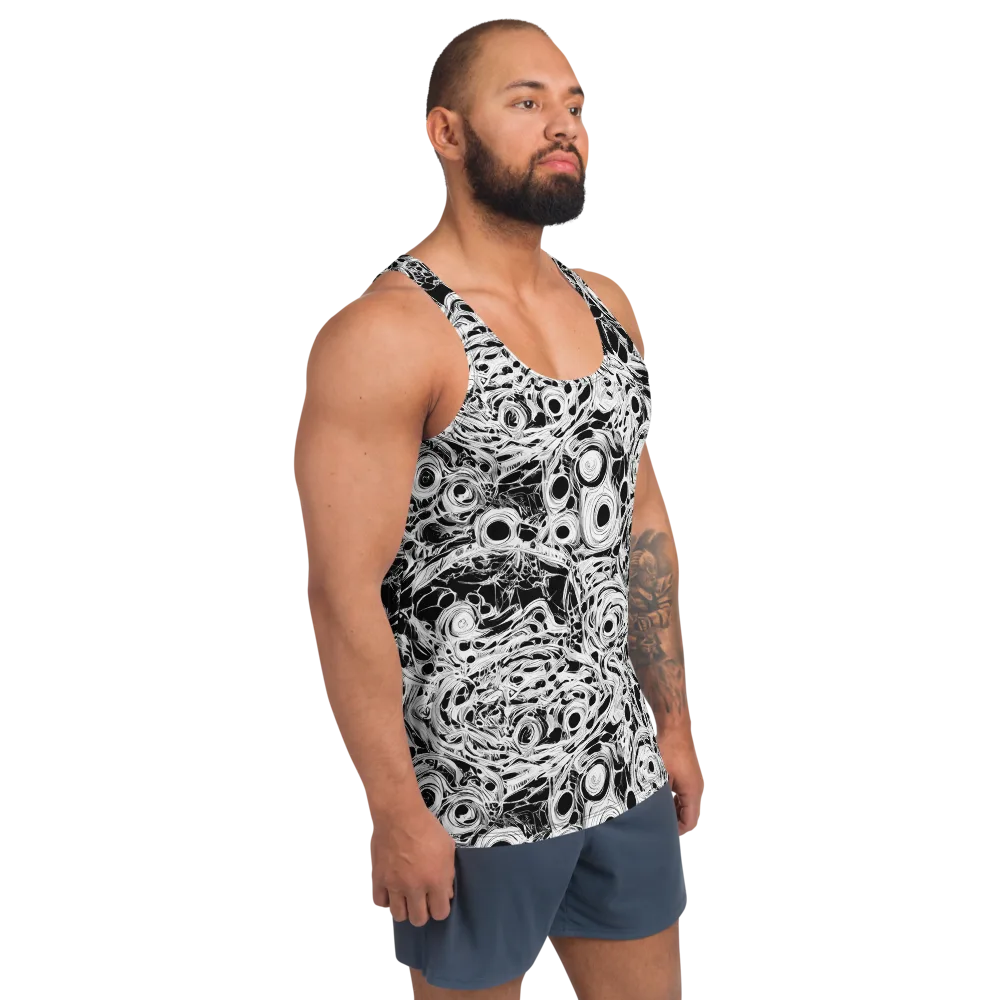 Noir Organism on Men's Tank Top — Right Front