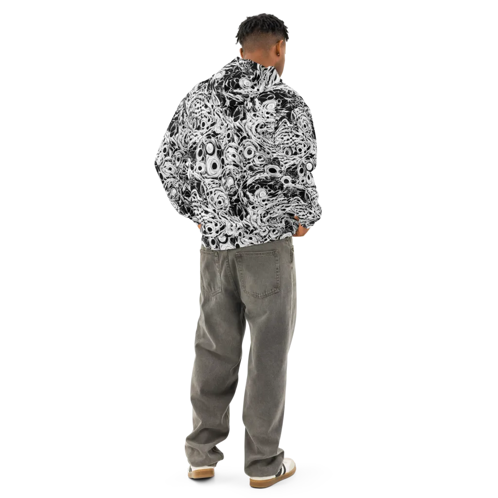 Noir Organism on Cotton Hoodie — Back