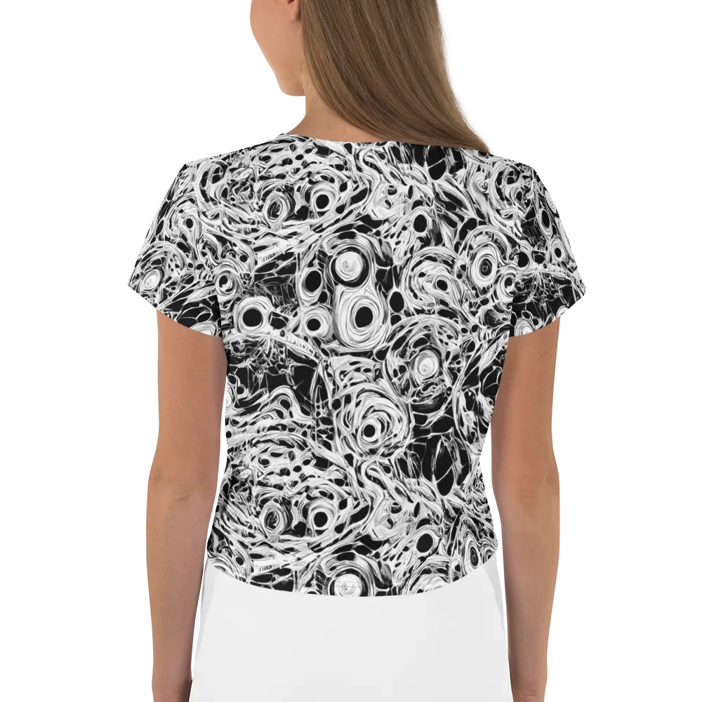 Noir Organism on Crop Tee — Back