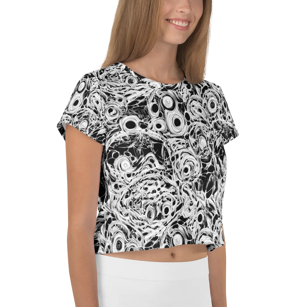 Noir Organism on Crop Tee — Right