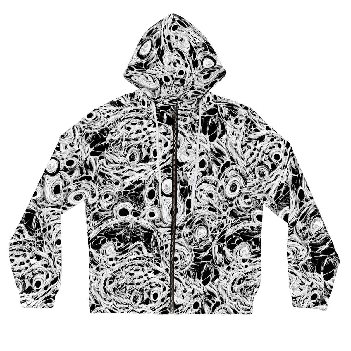 Noir Organism on Women's Full-Zip Hoodie — Front