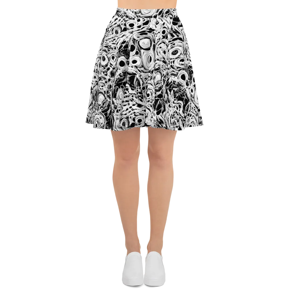 Noir Organism on Skater Skirt — Front