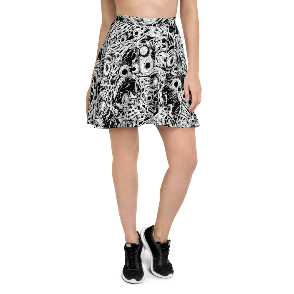 Noir Organism on Skater Skirt — Front