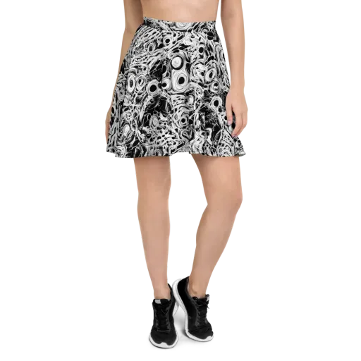 Noir Organism on a Skater Skirt