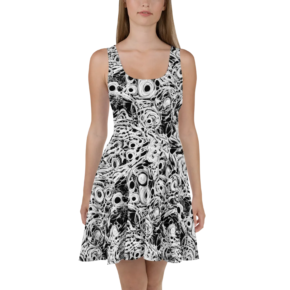 Noir Organism on Skater Dress — Front
