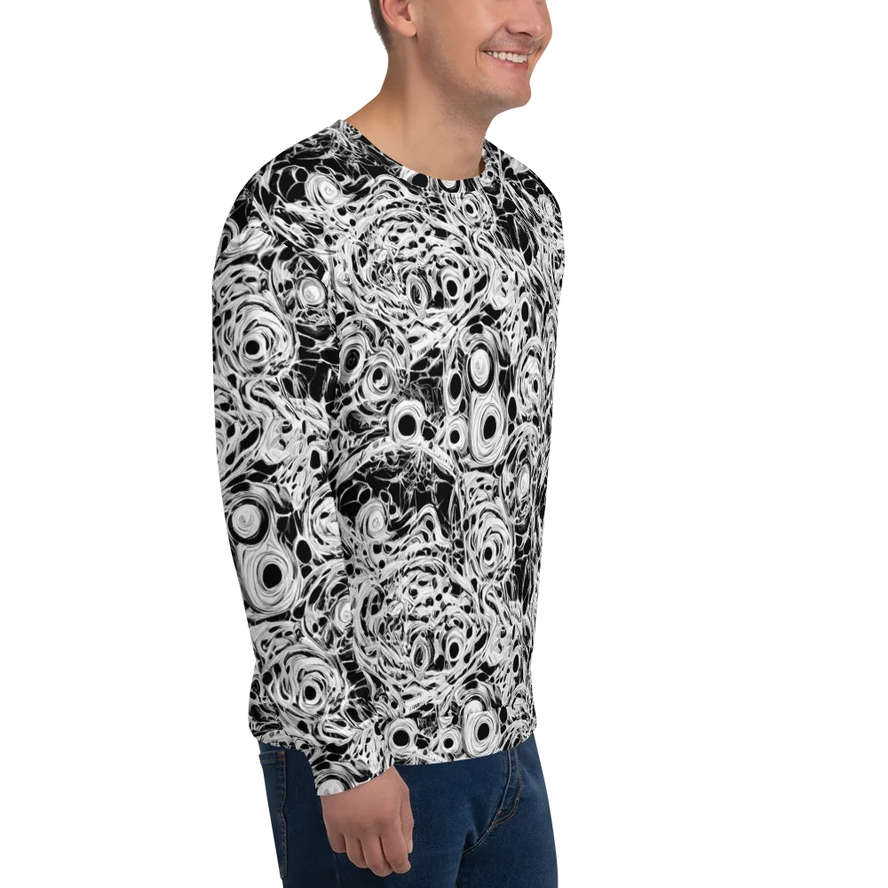 Noir Organism on Sweatshirt — Right Front