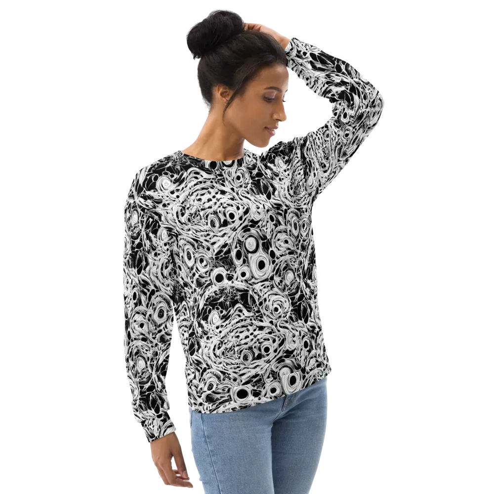 Noir Organism on Sweatshirt — Right Front