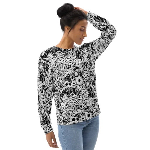 Noir Organism on a Sweatshirt